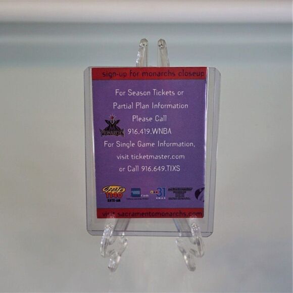 Sacramento Monarchs 2002 Season Schedule Vintage Sports Paper Ephemera - Picture 2 of 5